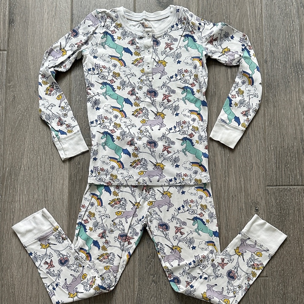 Roller Rabbit Unicorn Rainbow Print Kids Pajamas